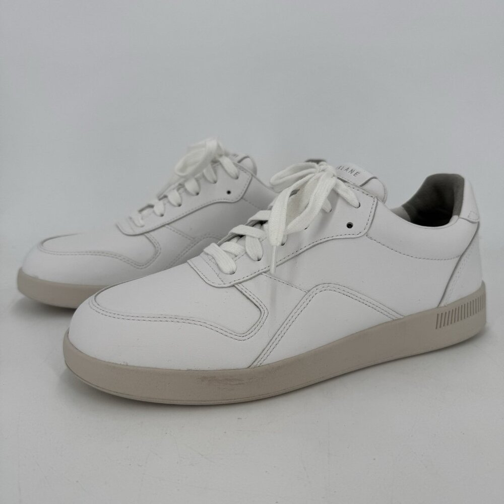 Everlane ReLeather® Court Sneaker size 10.5 Women's Lace-up Shoes White/White
